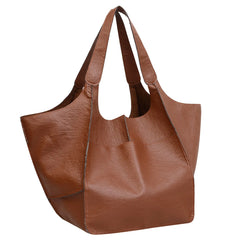 European American Style Leather Shoulder Bag for Women