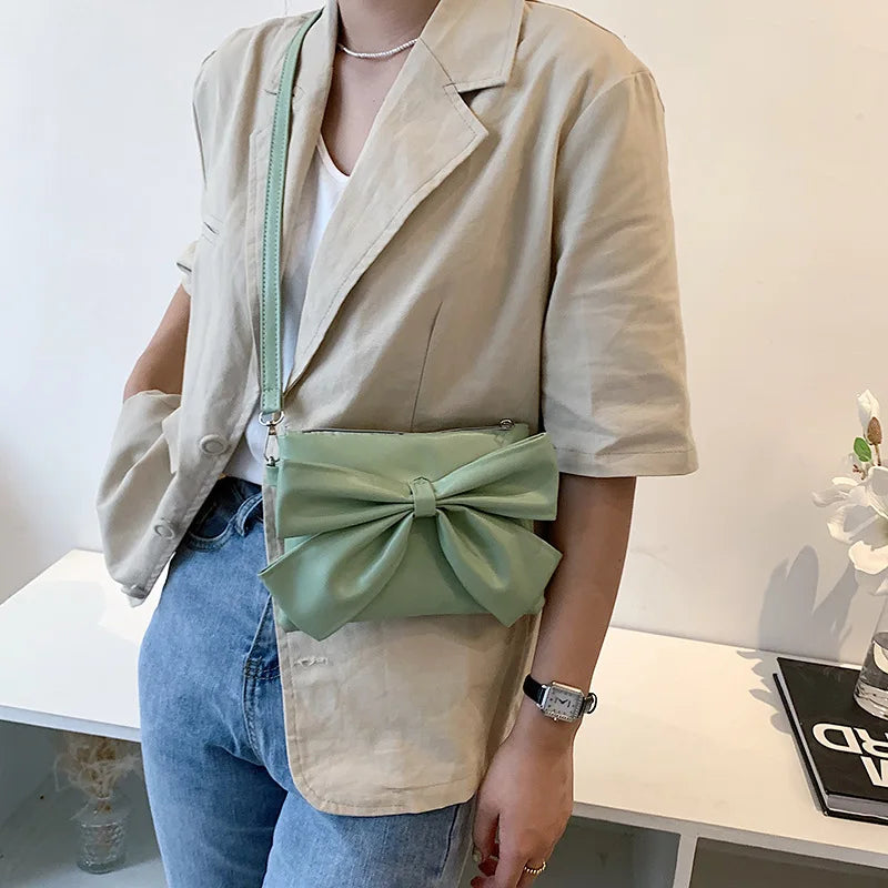 Solid Leather Handbags All-match Bags for Women