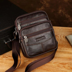 Leather Shoulder Waist Bags Men Women Belt Fanny Packs Phone Pouch