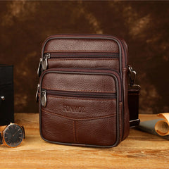 Leather Shoulder Waist Bags Men Women Belt Fanny Packs Phone Pouch