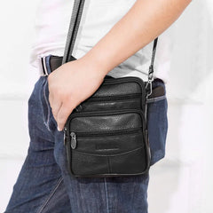 Leather Shoulder Waist Bags Men Women Belt Fanny Packs Phone Pouch