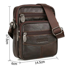 Leather Shoulder Waist Bags Men Women Belt Fanny Packs Phone Pouch