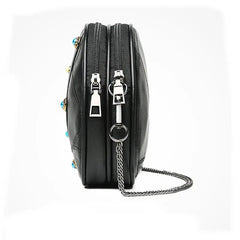 Goat Skin Leather Crossbody Bag Small Shoulder Pouch