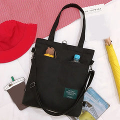 Large Capacity Girl Canvas Shoulder Female Bags Women's School Messenger Bags