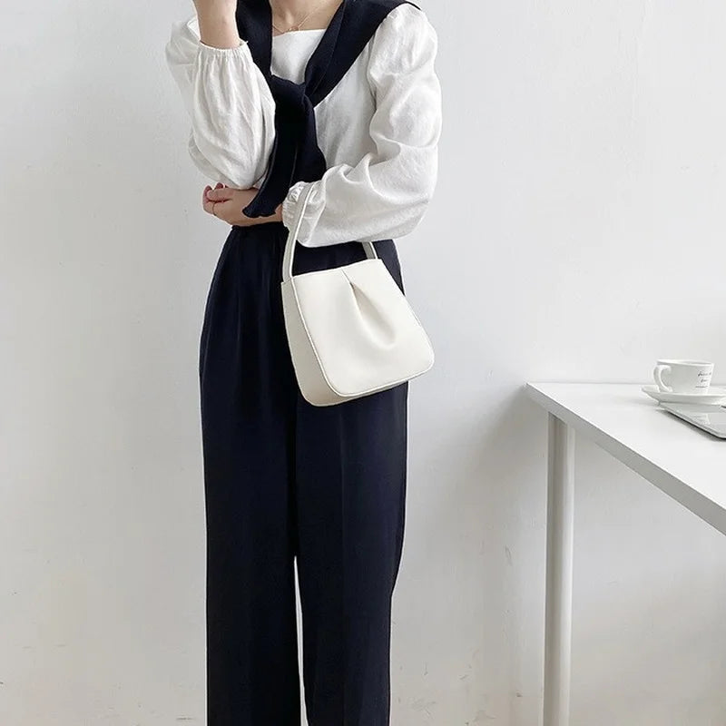 PU Leather Shoulder Bags for Women Versatile Style Handbags