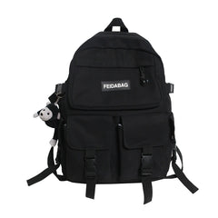 Students Backpack Monkey Pendant Bag for Big Girls Youth Men