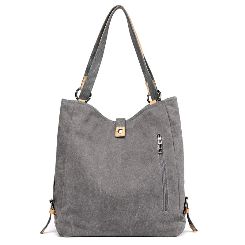 Vintage Multi-function Shoulder Bag Double Conversion Handbag Women Totes KL561