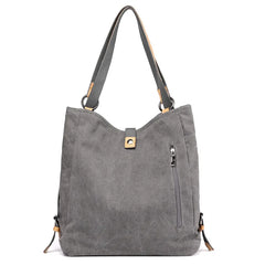 Vintage Multi-function Shoulder Bag Double Conversion Handbag Women Totes KL561