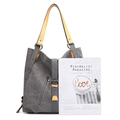 Vintage Multi-function Shoulder Bag Double Conversion Handbag Women Totes KL561