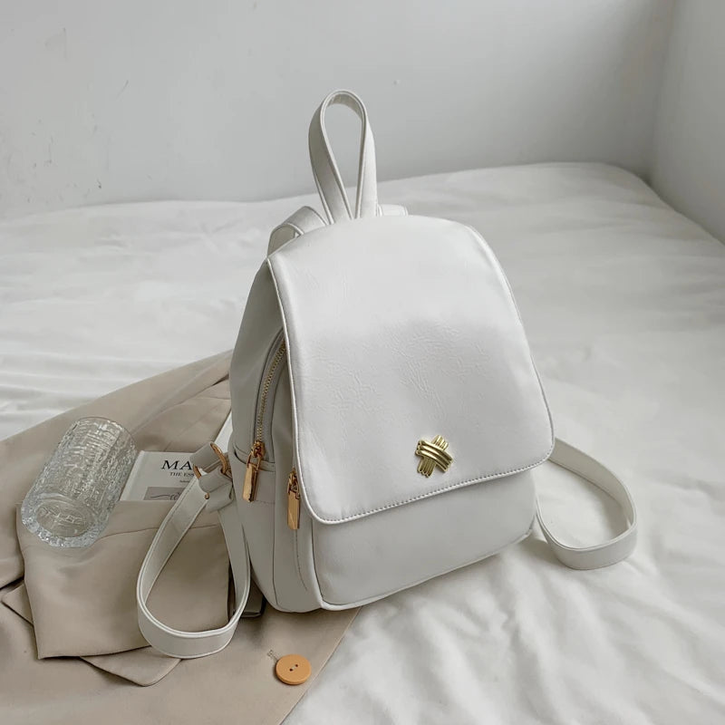 Solid Women Backpacks Female Casual Travel Backpack Ladies Bagpack