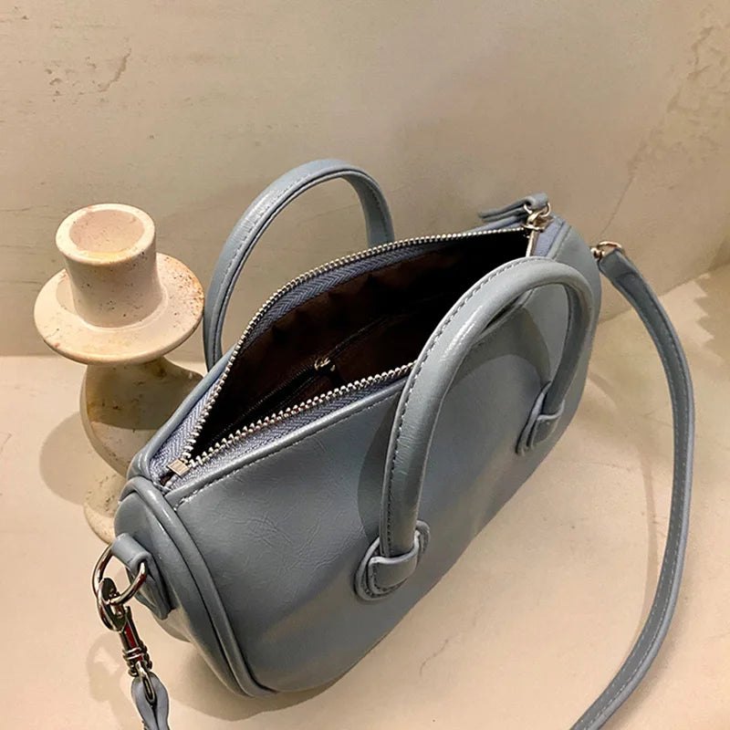 Square Shoulder Bags Women Cross-body Zipper Preppy OL