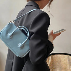 Square Shoulder Bags Women Cross-body Zipper Preppy OL