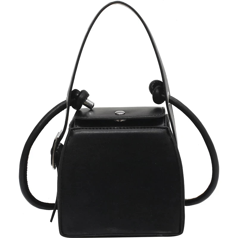 Vintage Retro Bucket Bag PU Leather Women's Tote Handbag