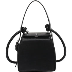 Vintage Retro Bucket Bag PU Leather Women's Tote Handbag