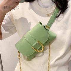 Small Square Crossbody Bag for Women PU Leather Shoulder Messenger Bag