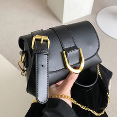 Small Square Crossbody Bag for Women PU Leather Shoulder Messenger Bag