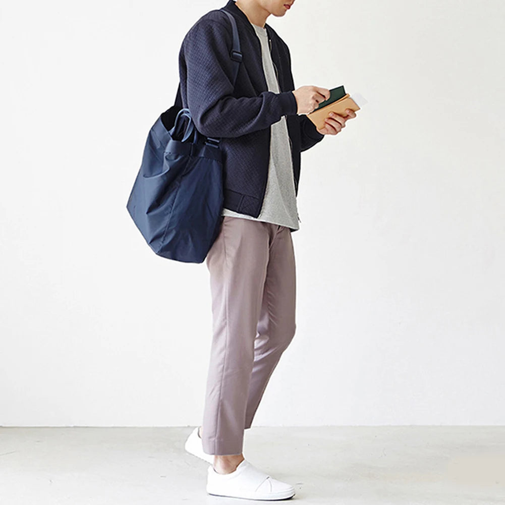 Solid-color Travel Storage Bag Lightweight Travel Shopping Bag