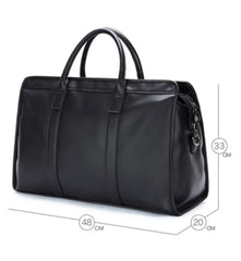 Men's Business Travel Bag Solid Handbag Duffle Short Journey Computer Bag