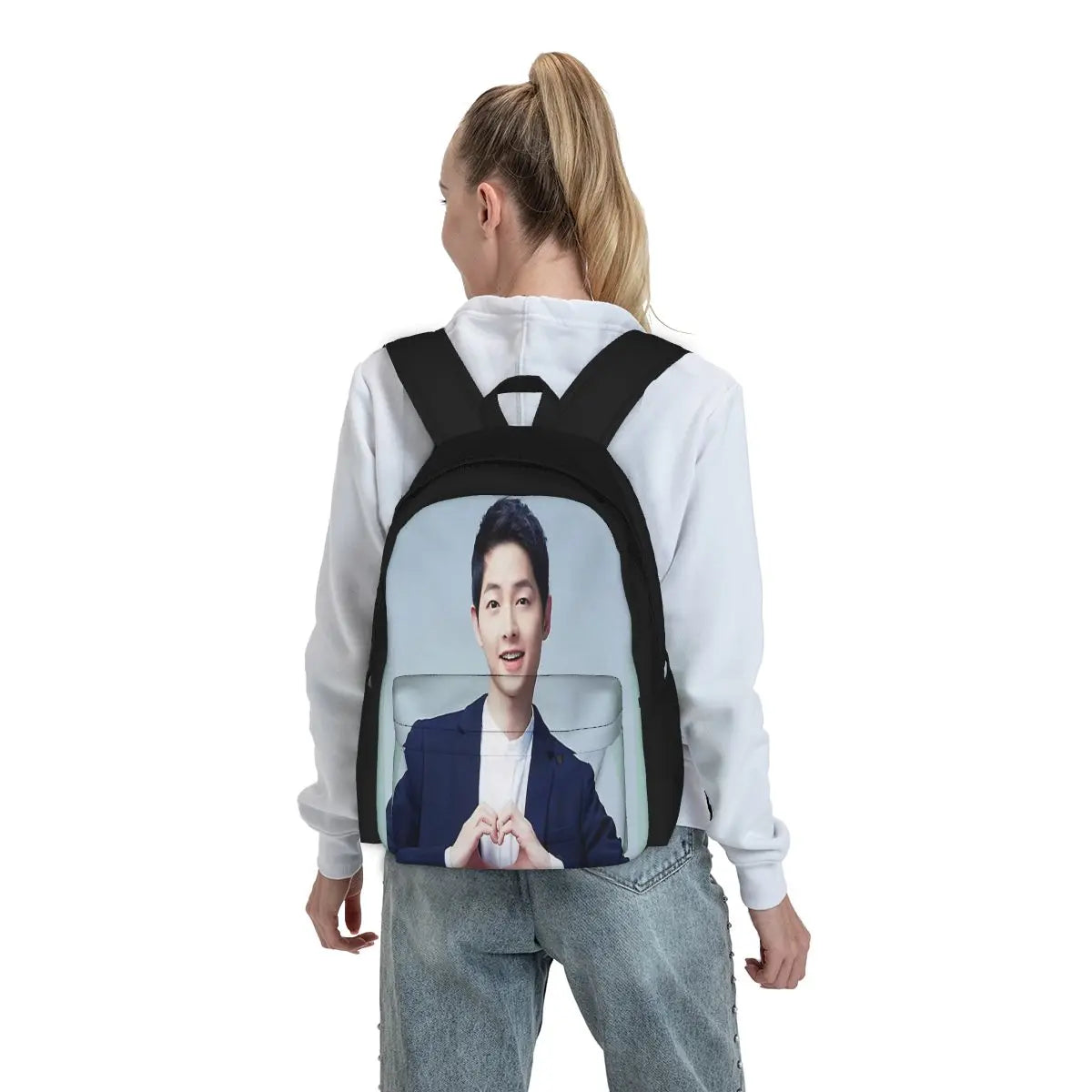 Song Joong Ki Backpacks Men Women Harajuku School Bag