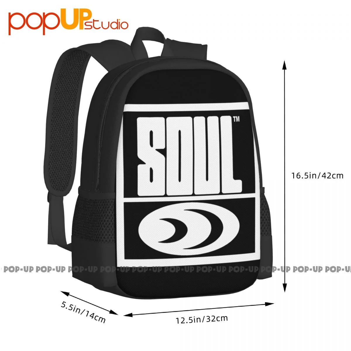 Soul Records Funk Motown Vinyl LP Beats MPC Backpack Large Capacity