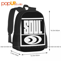 Soul Records Funk Motown Vinyl LP Beats MPC Backpack Large Capacity