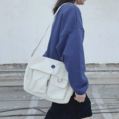 Space Canvas Girl Shoulder Messenger Bags School Totes Casual Satchels