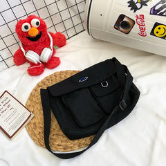Space Canvas Girl Shoulder Messenger Bags School Totes Casual Satchels