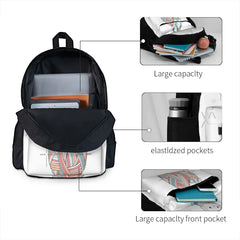 Space Cat On Planet Yarn Ball Backpacks Men's Backpacks Bags For Women