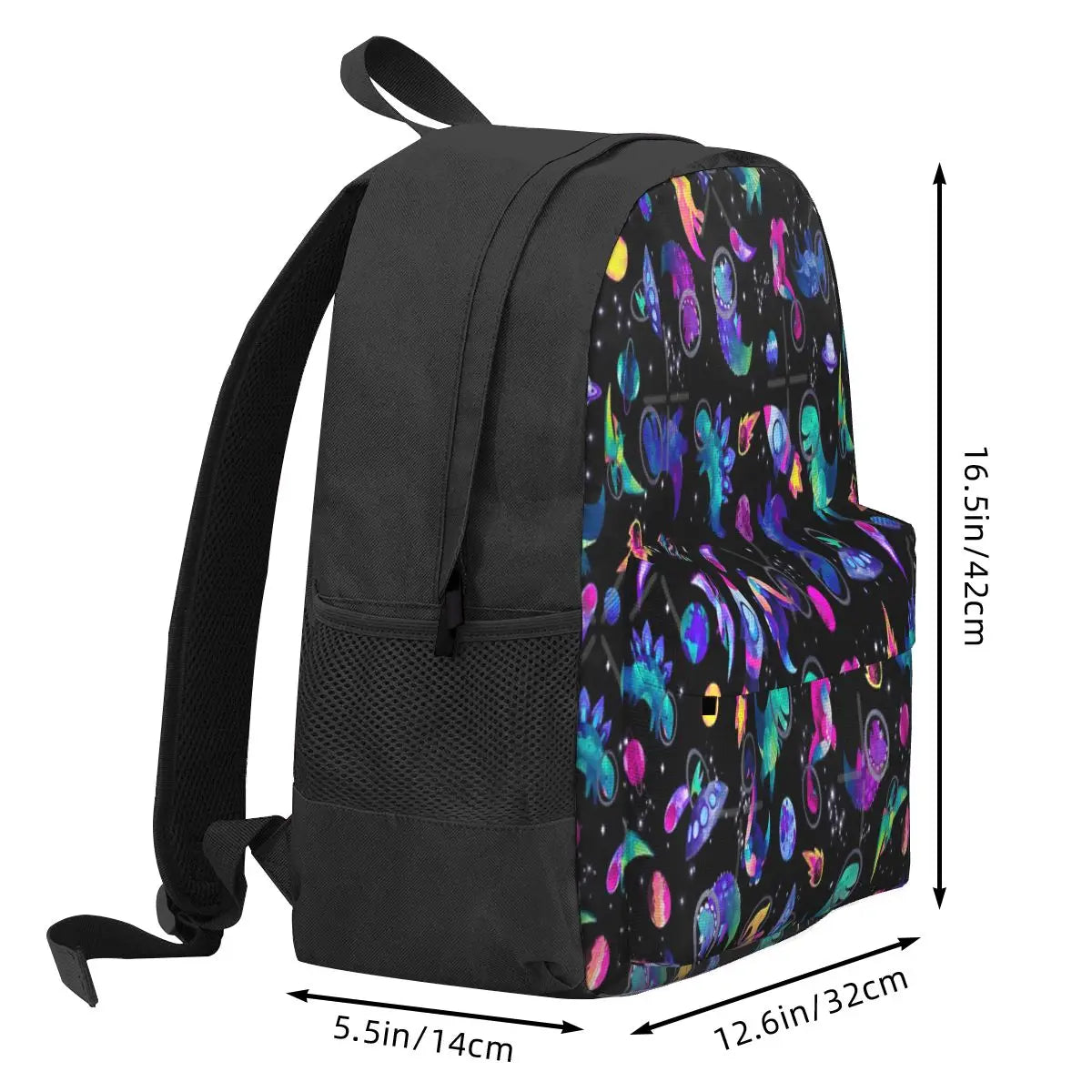 Space Dinosaur Astronauts Watercolor Backpacks Men Women