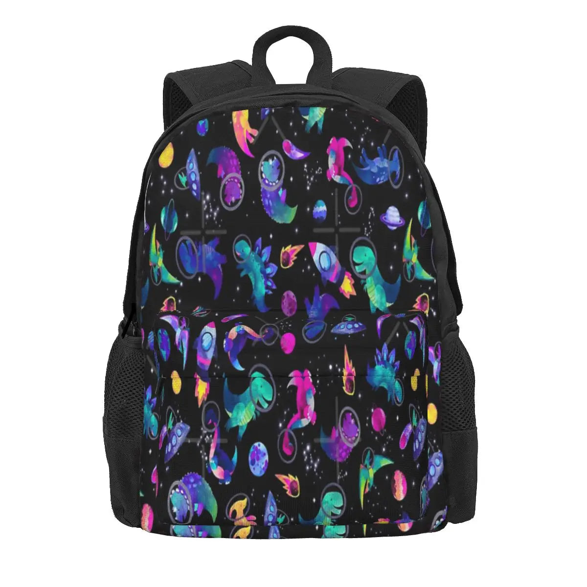 Space Dinosaur Astronauts Watercolor Backpacks Men Women