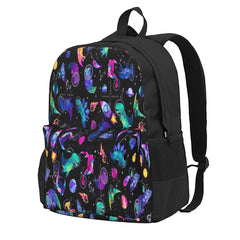 Space Dinosaur Astronauts Watercolor Backpacks Men Women