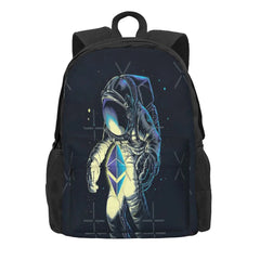Space Ethereum Backpacks Men's Bag Personalised Bags