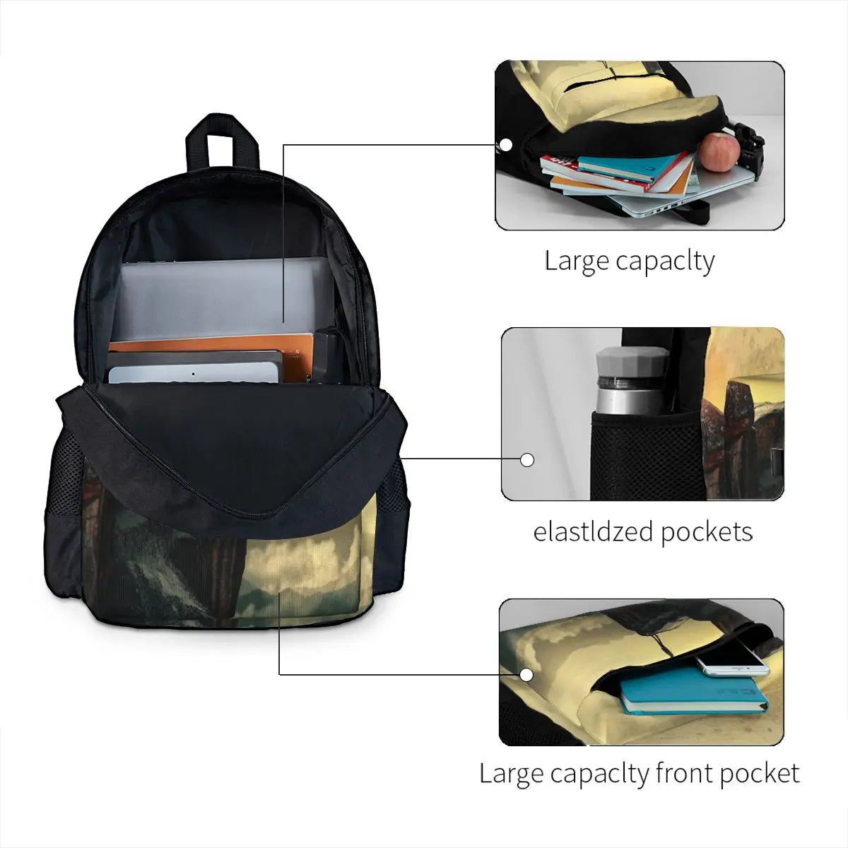 Space Mountain Backpacks Men's & Women's School Bags
