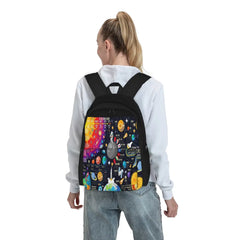 Space Universe Infographics Big Bang Backpacks Men's Backpacks Bags For Women