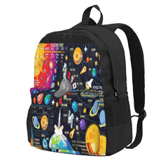 Space Universe Infographics Big Bang Backpacks Men's Backpacks Bags For Women