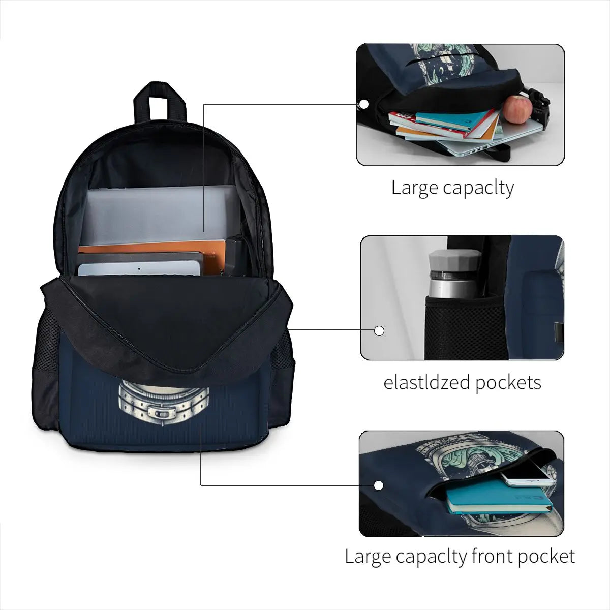Spaceship Backpacks Men's Backpacks Bags For Women School Bag Backpack