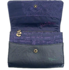 Spain embroidered butterfly openwork wallet