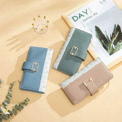 Print Women's Long Zipper Wallet Buckle Handbag