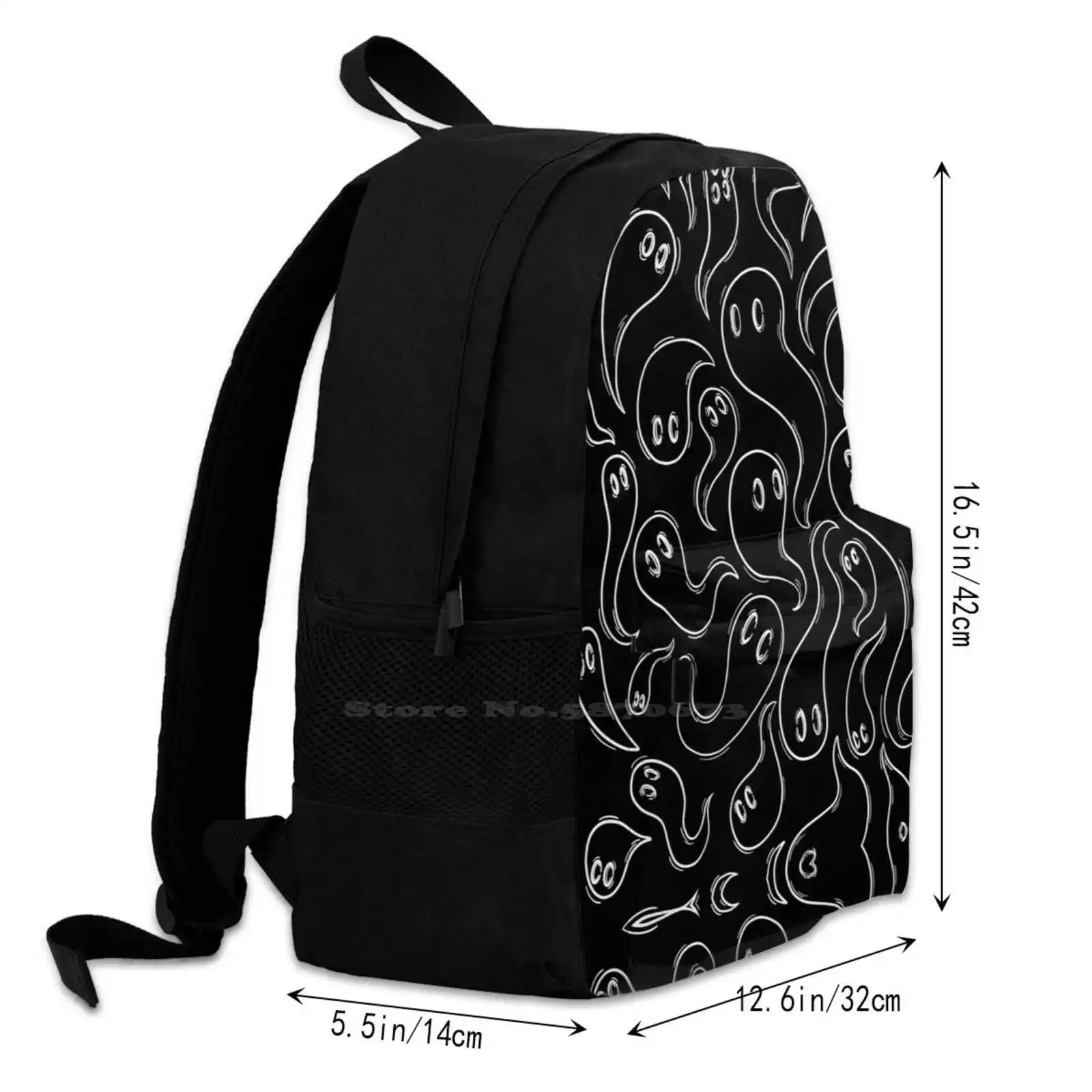 Spectres Travel Laptop Bagpack Ghosts Haunted Mansion Spooky Halloween