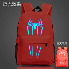 Spider-Man School Bag Luminous Laptop Backpack