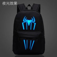 Spider-Man School Bag Luminous Laptop Backpack Superhero Capacity Mochilas