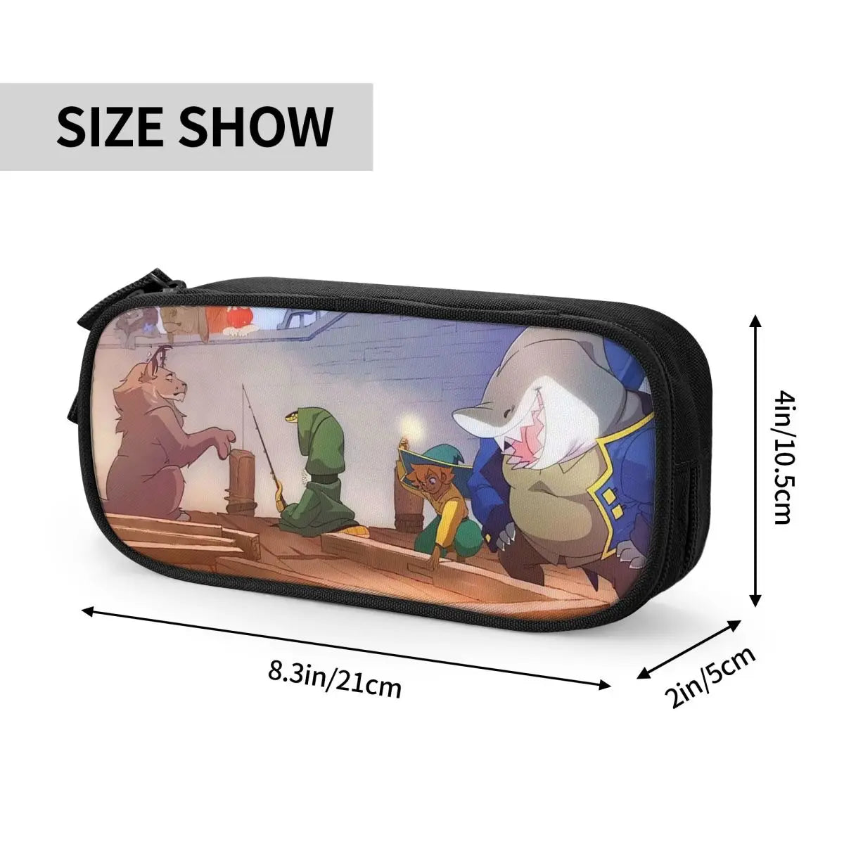 Anime Zipper Pen Bag Student School Stationery Gift