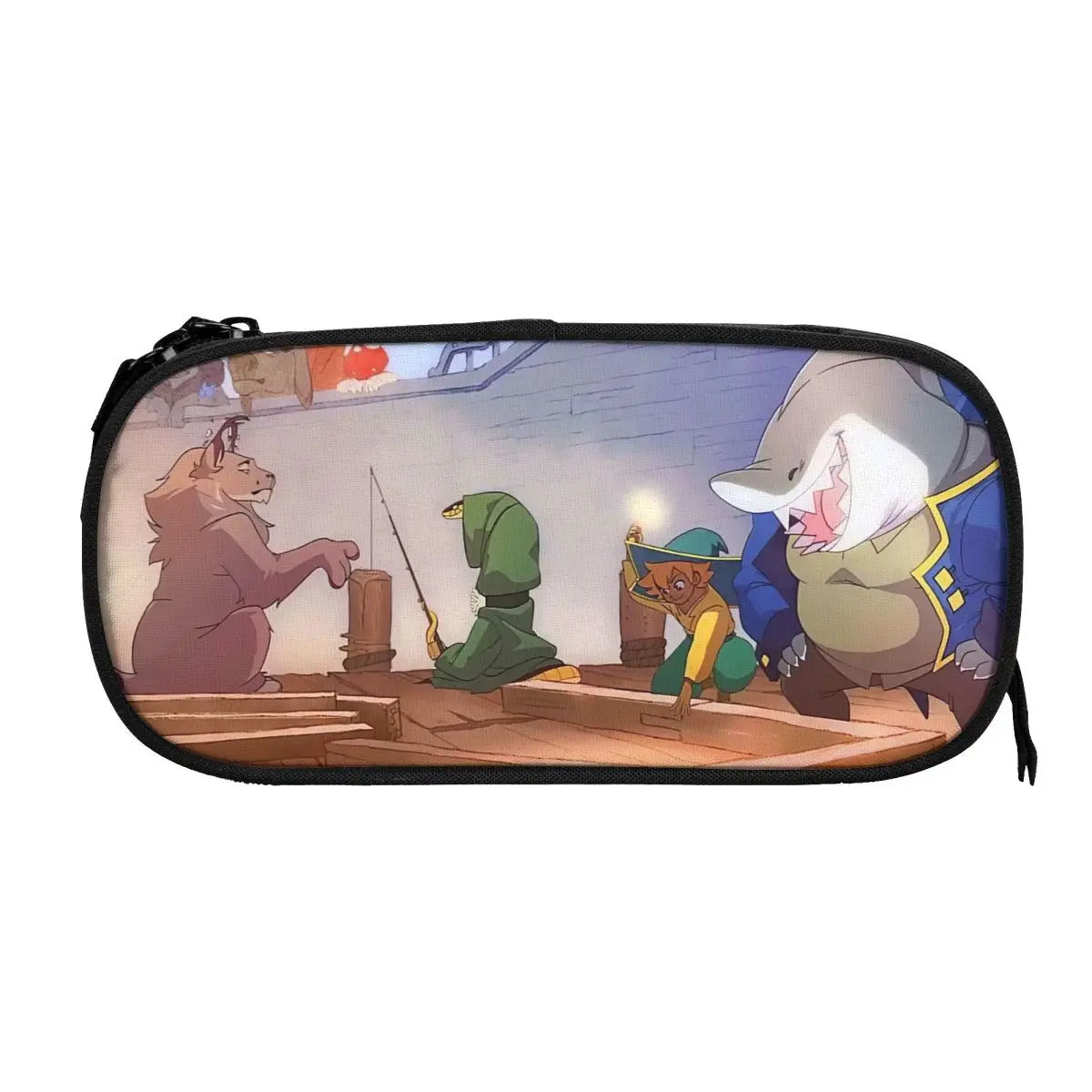 Anime Zipper Pen Bag Student School Stationery Gift