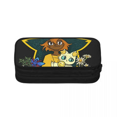 Anime Zipper Pen Bag for School Stationery - Gift