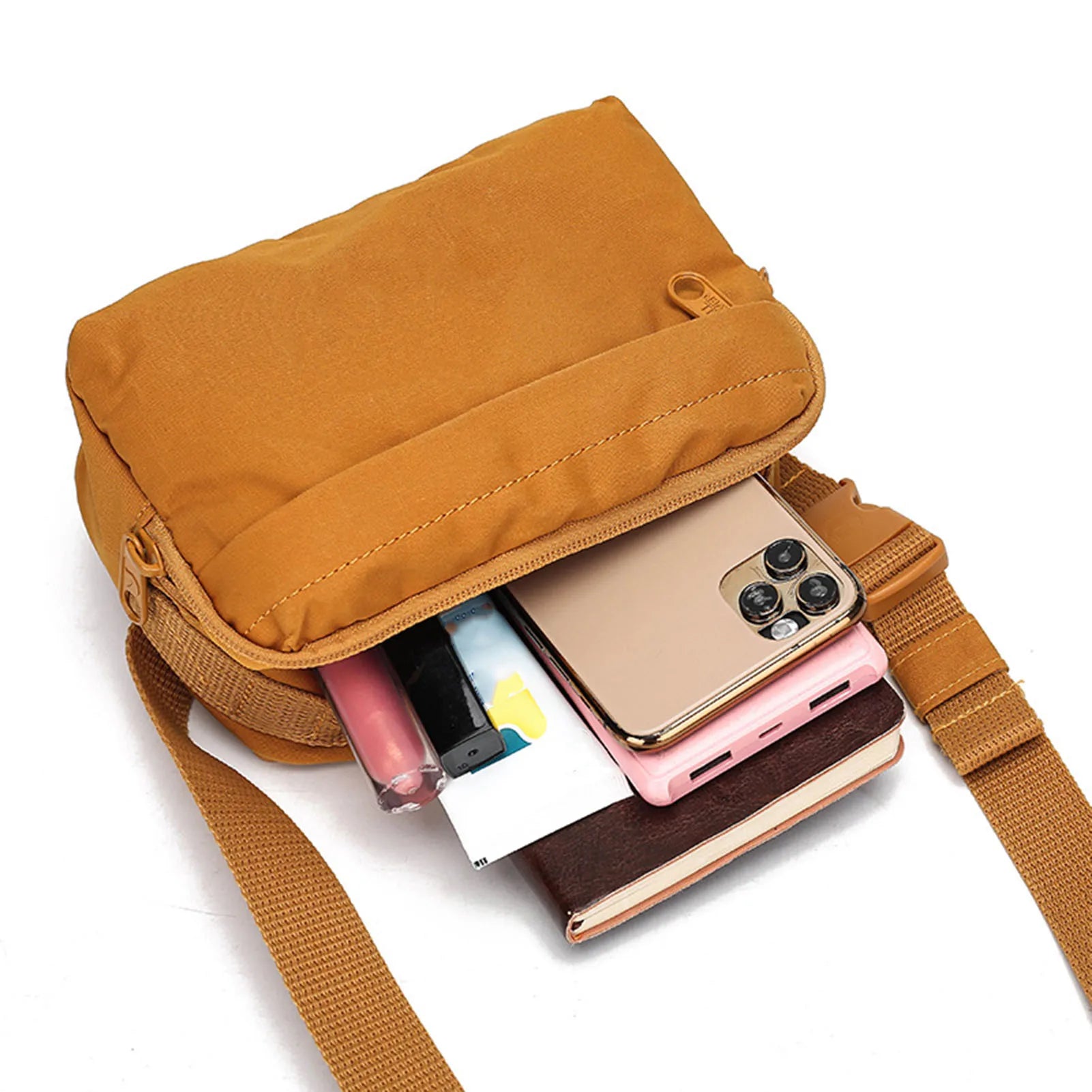Splash Proof Sling Bag For Sports Cross Body Shoulder Fanny Pack