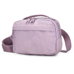 Sports Crossbody Shoulder Bag Small Object Storage Zipper Closure