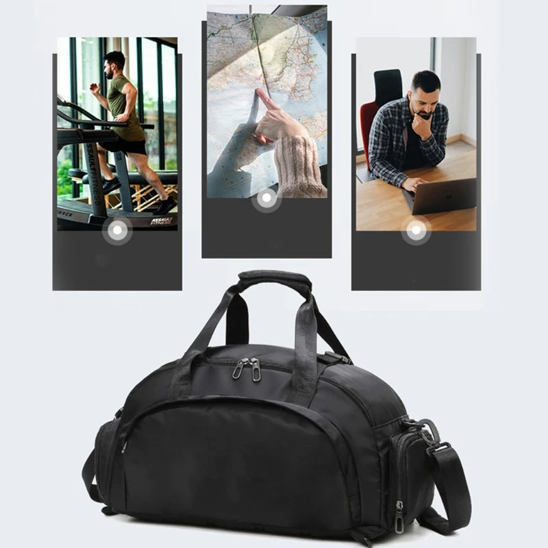 Unisex Sport Bag with Shoe Compartment for Gym and Yoga