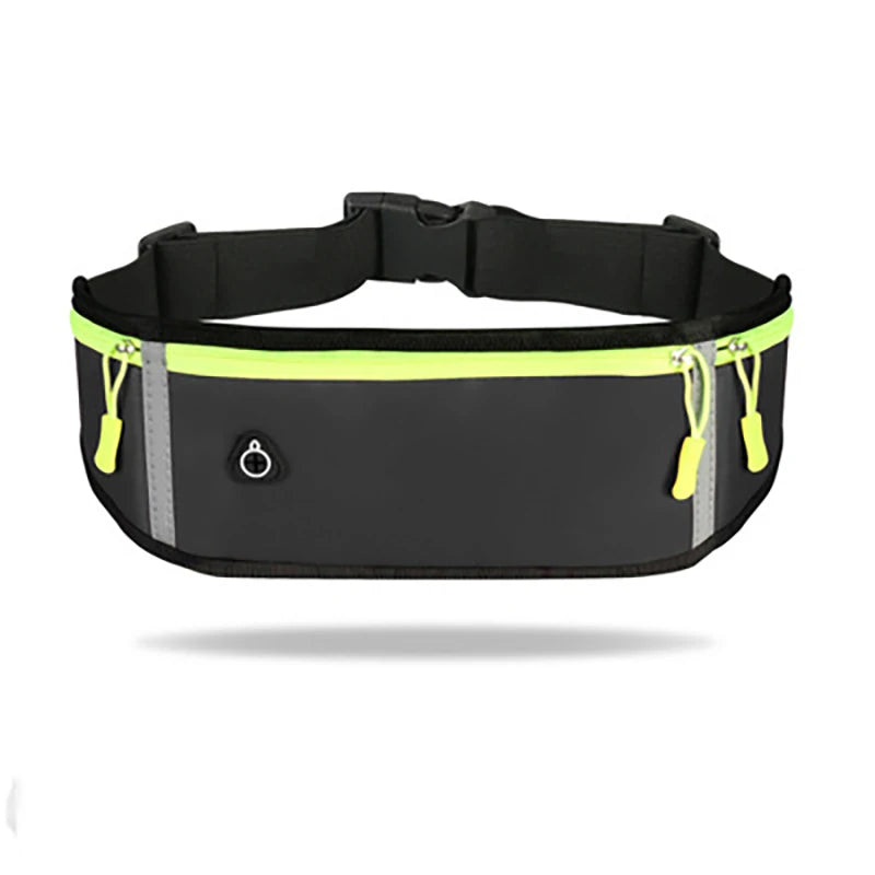 Waterproof Running Waist Bag for Women Men Gym Fanny Bag Safty Reflective Tape