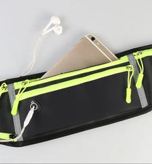 Waterproof Running Waist Bag for Women Men Gym Fanny Bag Safty Reflective Tape