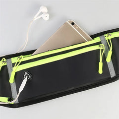 Waterproof Running Waist Bag Reflective Tape Gym Fanny Bag Cycling Phone Case